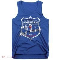 Nez Perce Tribe Native American Indian Strong Pride Badge Cool Gift Tank Top thumb 0