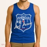 Nez Perce Tribe Native American Indian Strong Pride Badge Cool Gift Tank Top thumb 3