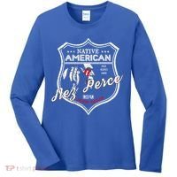 Nez Perce Tribe Native American Indian Strong Pride Badge Cool Gift Women's Long Sleeve Shirt thumb 0