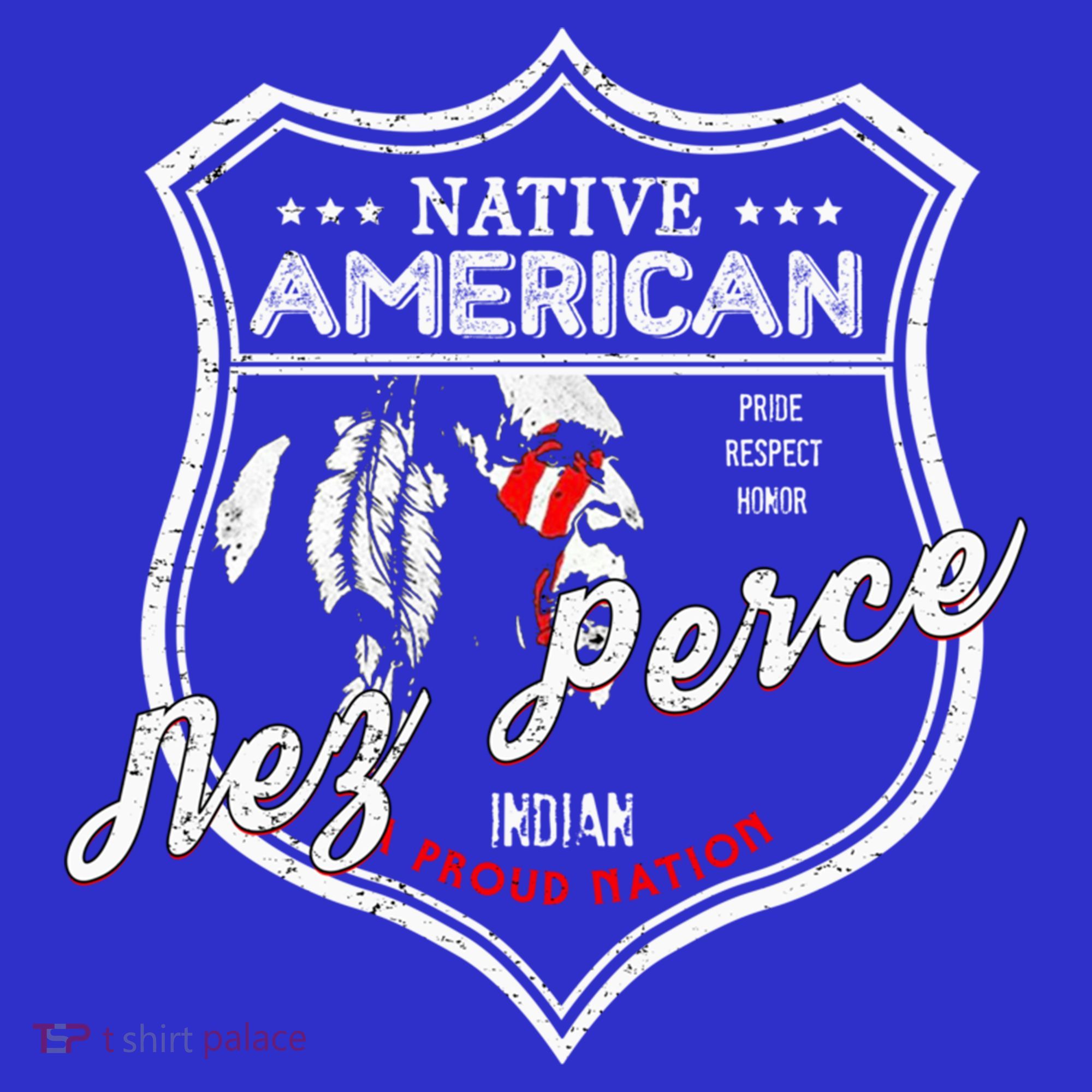 Nez Perce Tribe Native American Indian Strong Pride Badge Cool Gift Kids Sweatshirt