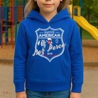Nez Perce Tribe Native American Indian Strong Pride Badge Cool Gift Kids Hoodie thumb 3