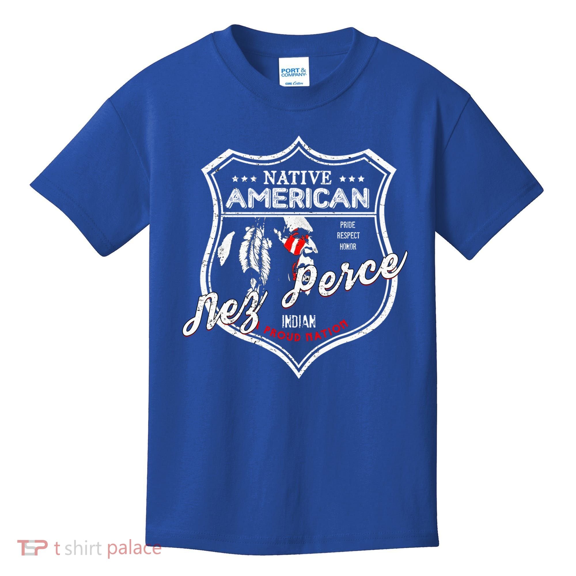Nez Perce Tribe Native American Indian Strong Pride Badge Cool Gift Kids T-Shirt