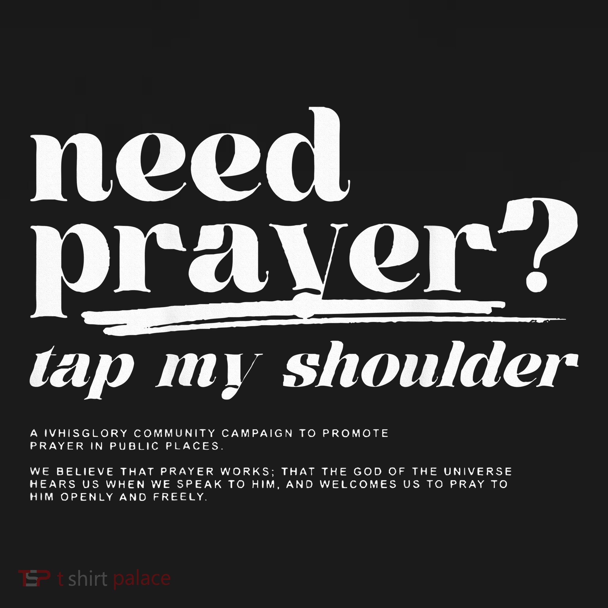 Need Prayer Tap My Shoulder Apron