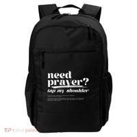 Need Prayer Tap My Shoulder Backpack thumb 0