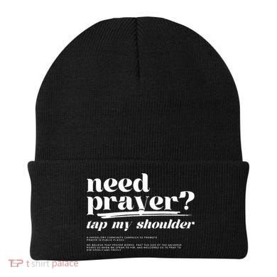Need Prayer Tap My Shoulder Beanie