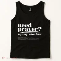 Need Prayer Tap My Shoulder Tank Top thumb 2