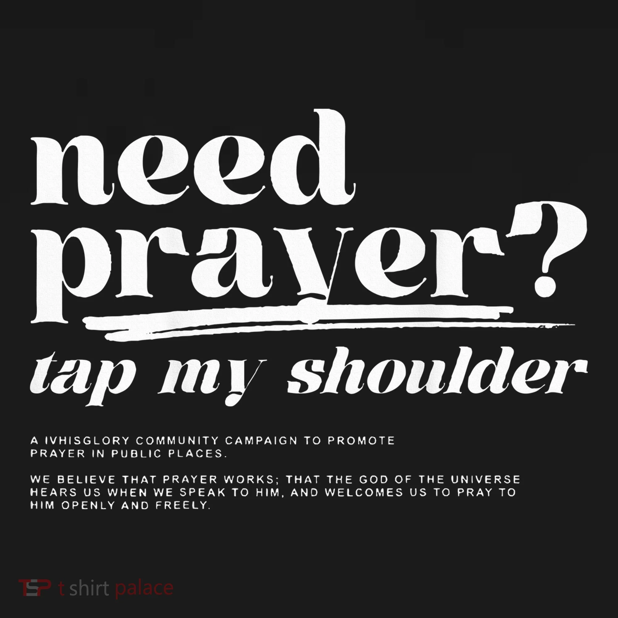 Need Prayer Tap My Shoulder Tank Top