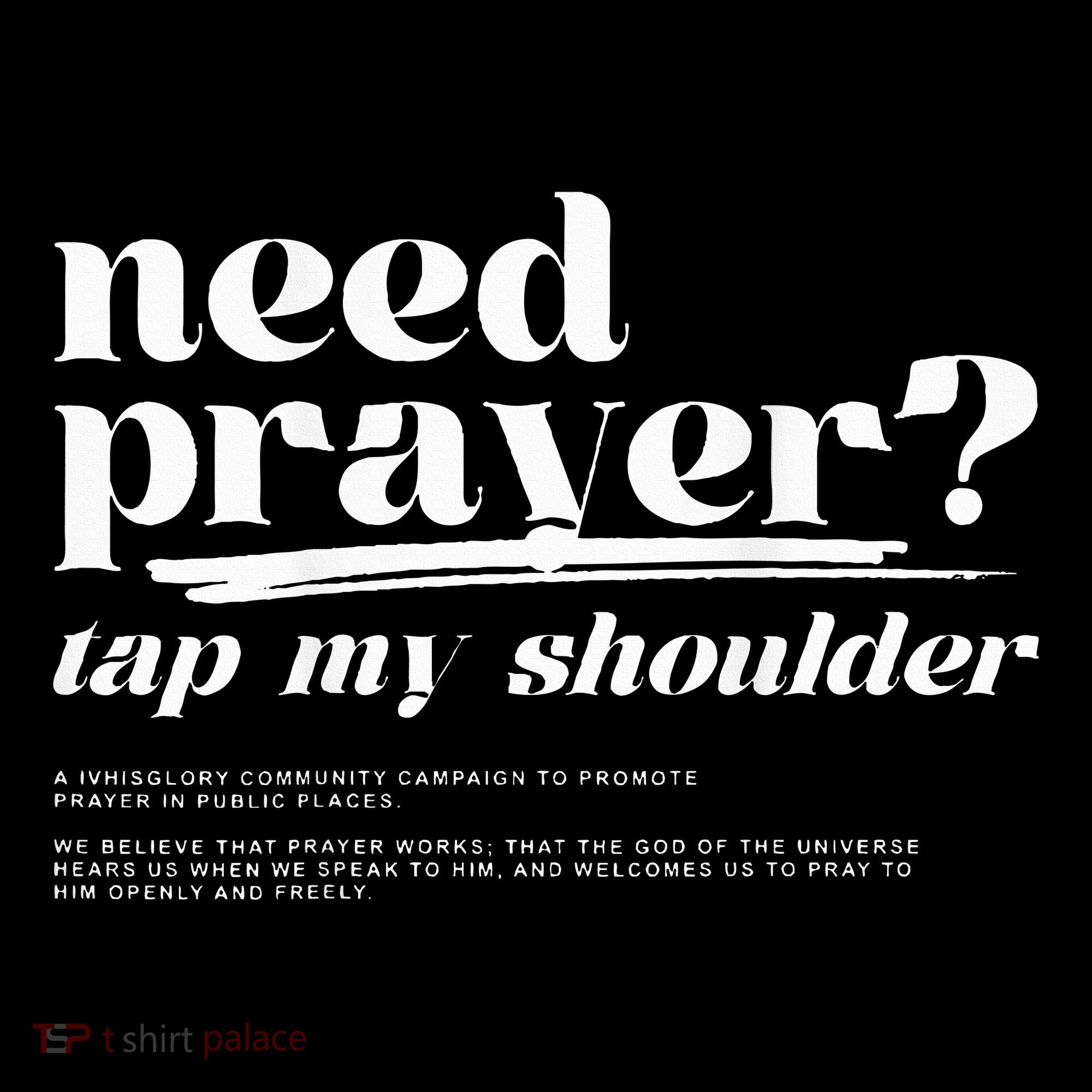 Need Prayer Tap My Shoulder Kids Sweatshirt