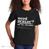 Need Prayer Tap My Shoulder Kids T-Shirt thumb 2