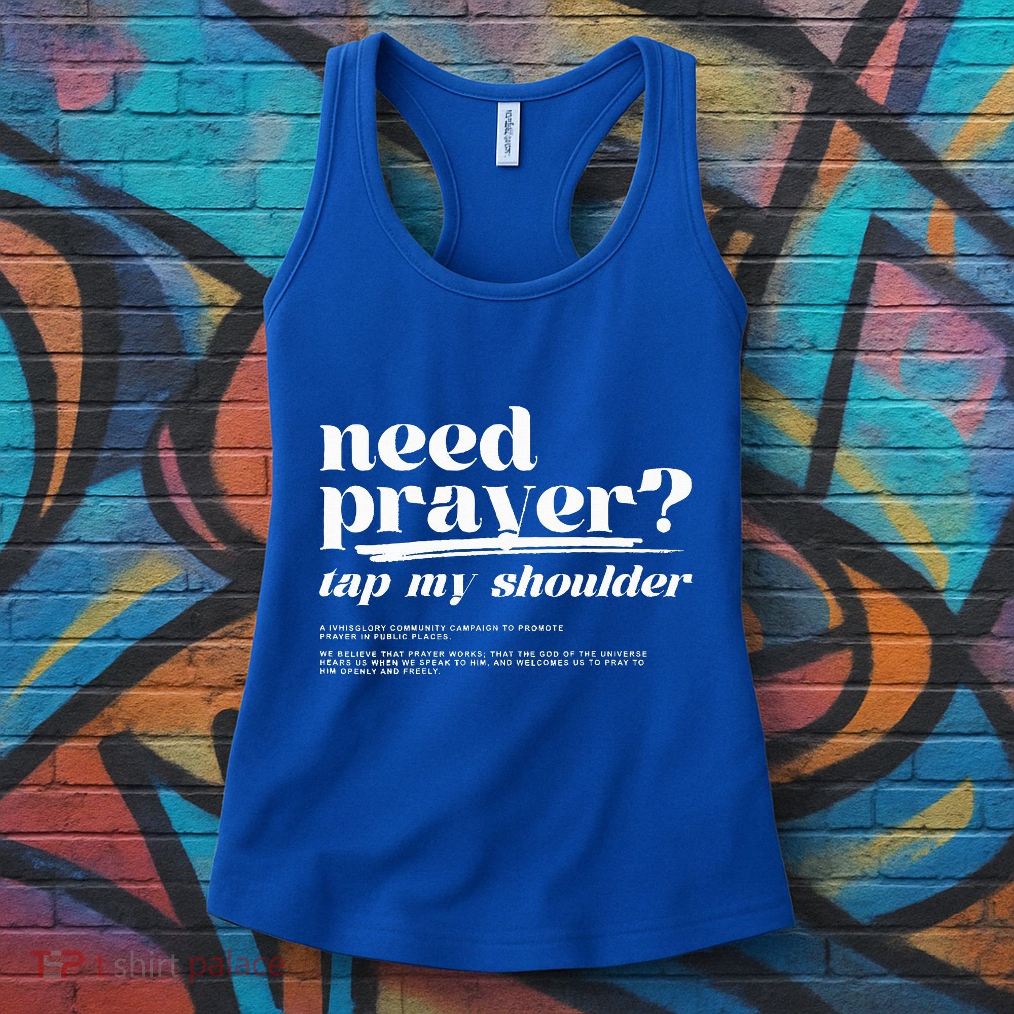 Need Prayer Tap My Shoulder Need Prayer Tap My Shoulder Women's Tank Top