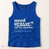 Need Prayer Tap My Shoulder Need Prayer Tap My Shoulder Tank Top thumb 2