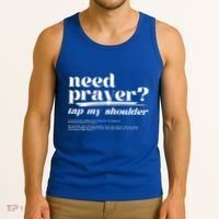 Need Prayer Tap My Shoulder Need Prayer Tap My Shoulder Tank Top thumb 3