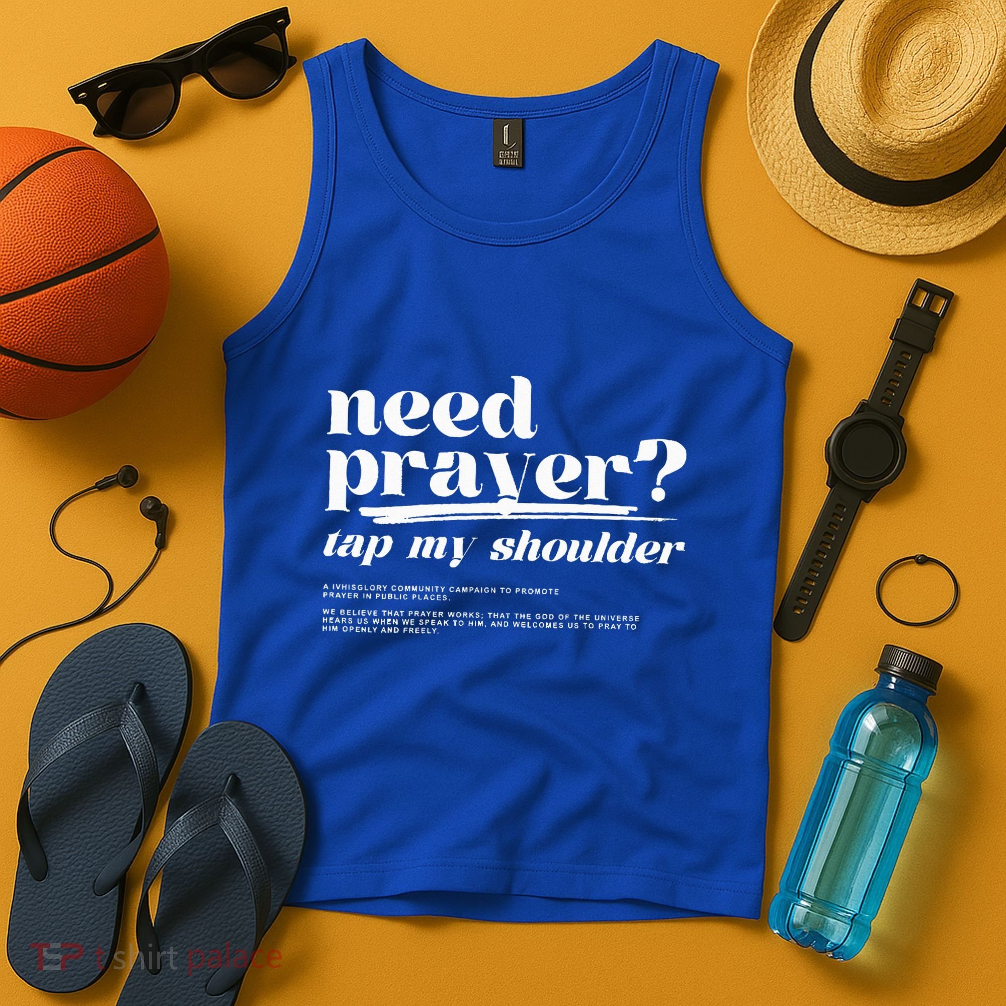 Need Prayer Tap My Shoulder Need Prayer Tap My Shoulder Tank Top