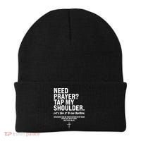 Need Prayer Tap My Shoulder Matthew 18:20 Beanie thumb 1