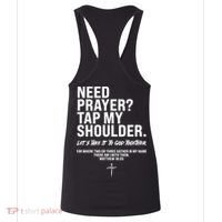 Need Prayer Tap My Shoulder Matthew 18:20 Women's Tank Top thumb 4