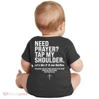 Need Prayer Tap My Shoulder Matthew 18:20 Baby Bodysuit thumb 1