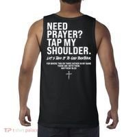 Need Prayer Tap My Shoulder Matthew 18:20 Tank Top thumb 1