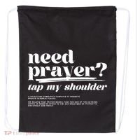 Need Prayer Tap My Shoulder Need Prayer Tap My Shoulder Drawstring Bag thumb 0