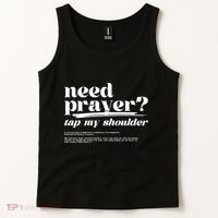 Need Prayer Tap My Shoulder Need Prayer Tap My Shoulder Tank Top thumb 2