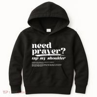 Need Prayer Tap My Shoulder Need Prayer Tap My Shoulder Kids Hoodie thumb 0