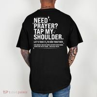 Need Prayer Tap My Shoulder Matthew 18:20 Front And Back Comfort Colors T-Shirt thumb 4