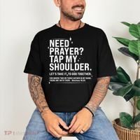 Need Prayer Tap My Shoulder Matthew 18:20 Front And Back Comfort Colors T-Shirt thumb 3