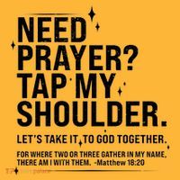 Need Prayer Tap My Shoulder Matthew 18:20 Front And Back Baby Bodysuit thumb 2