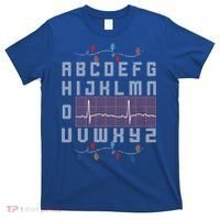 Nurse Pqrst Ugly Christmas Sweater Style Alphabet Abc Meaningful Gift T-Shirt thumb 0