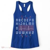 Nurse Pqrst Ugly Christmas Sweater Style Alphabet Abc Meaningful Gift Women's Tank Top thumb 0