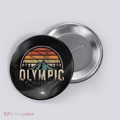 National Park Us Vintage Button