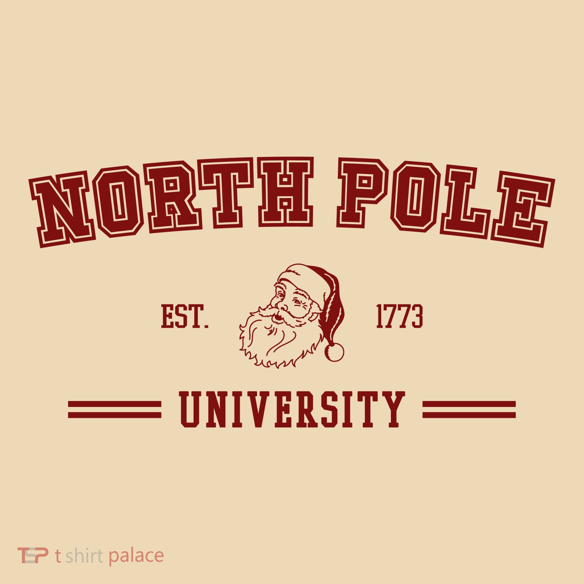 North Pole University Est 1773 Christmas Tote Bag