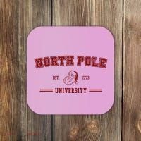 North Pole University Est 1773 Christmas Coaster thumb 0