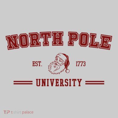 North Pole University Est 1773 Christmas Tie-Dye T-Shirt