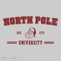 North Pole University Est 1773 Christmas Tie-Dye T-Shirt thumb 2