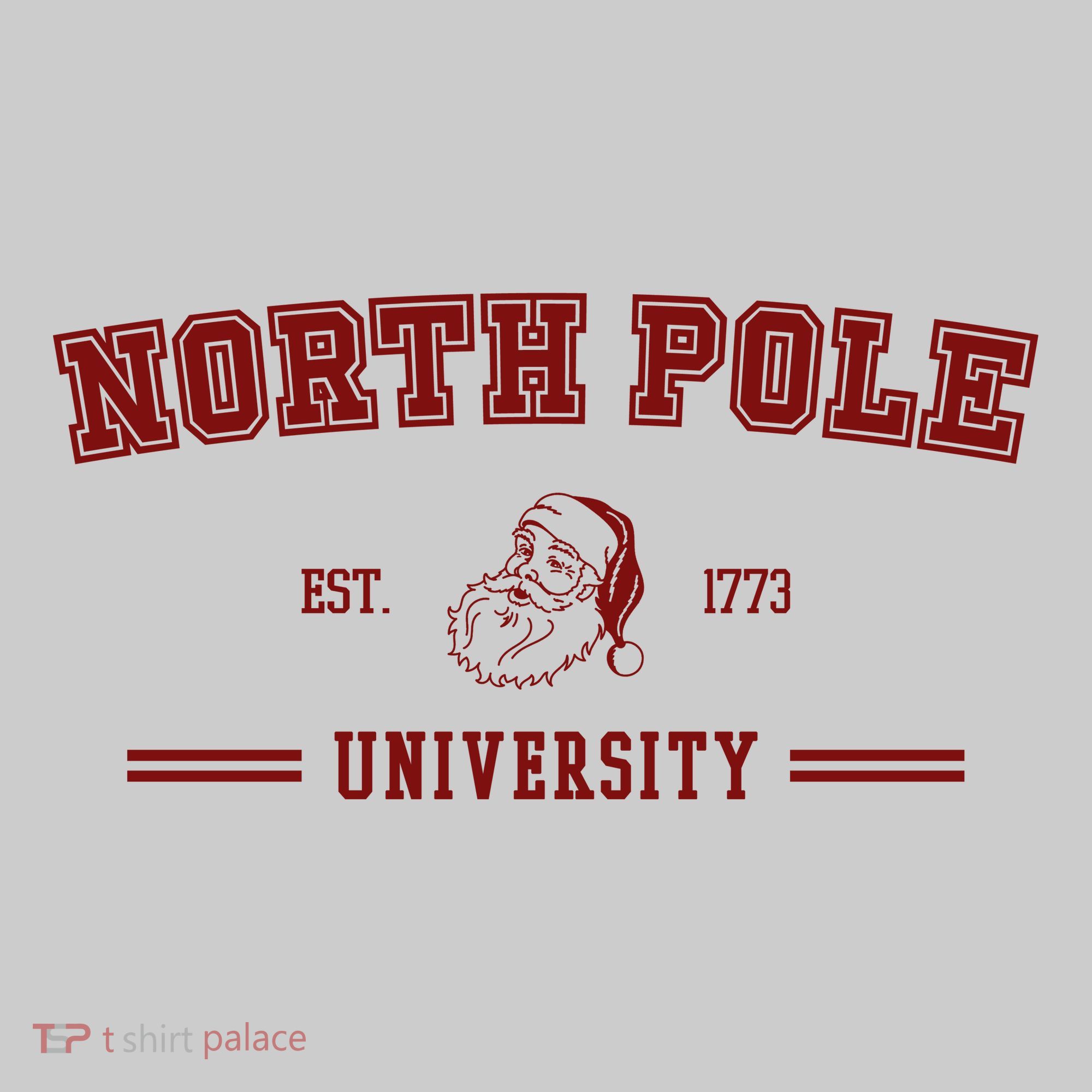 North Pole University Est 1773 Christmas Tie-Dye T-Shirt