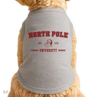 North Pole University Est 1773 Christmas Doggie Tank