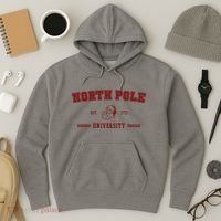 North Pole University Est 1773 Christmas Hoodie thumb 3