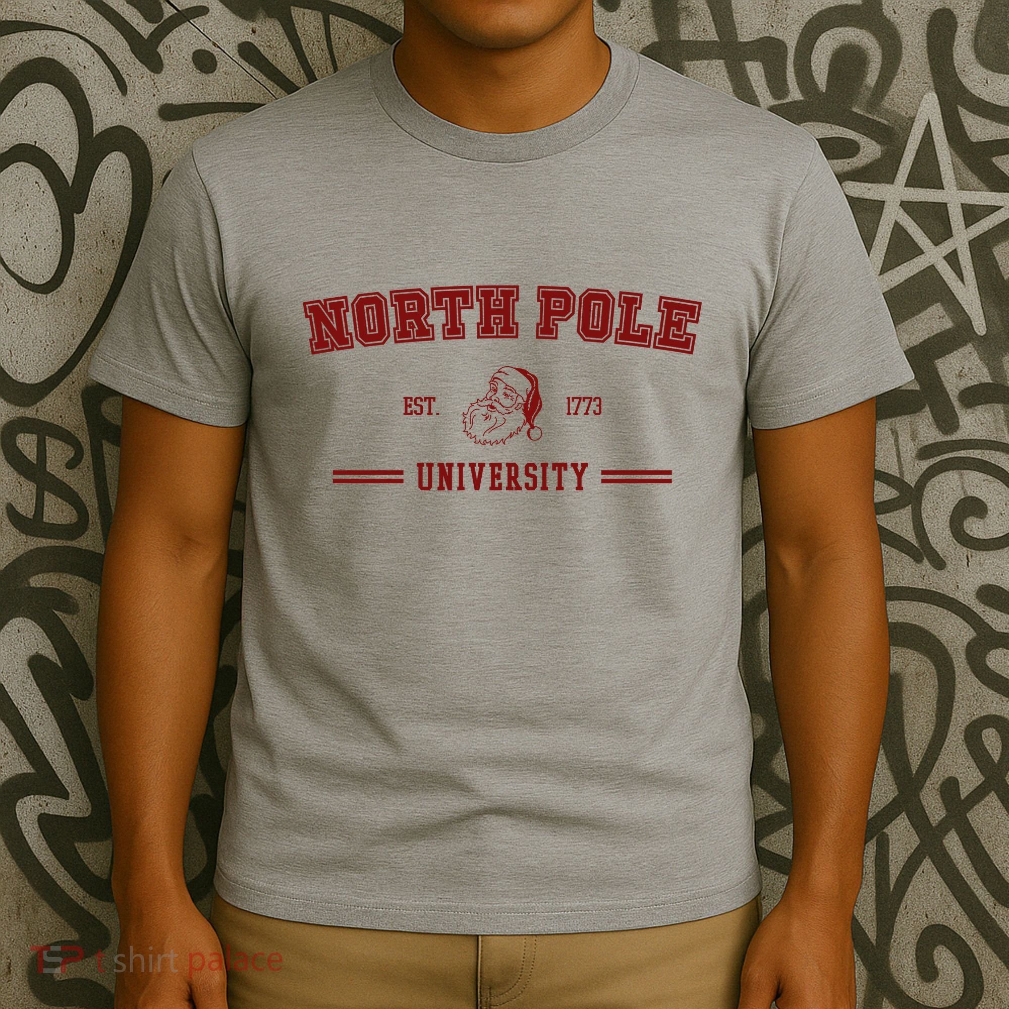 North Pole University Est 1773 Christmas T-Shirt