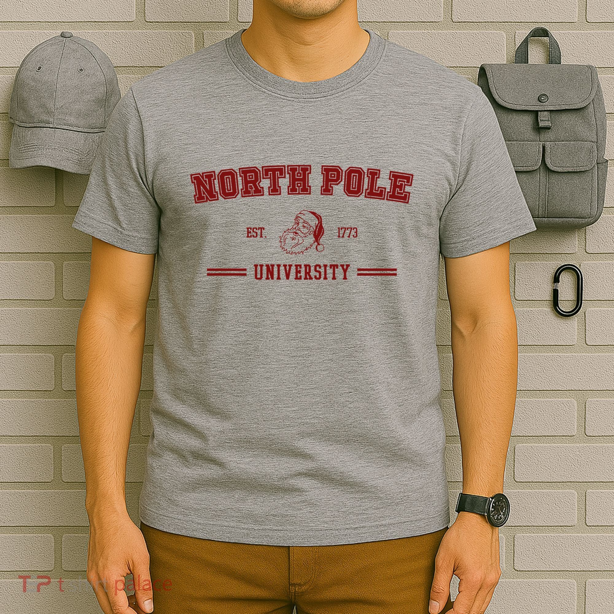 North Pole University Est 1773 Christmas T-Shirt