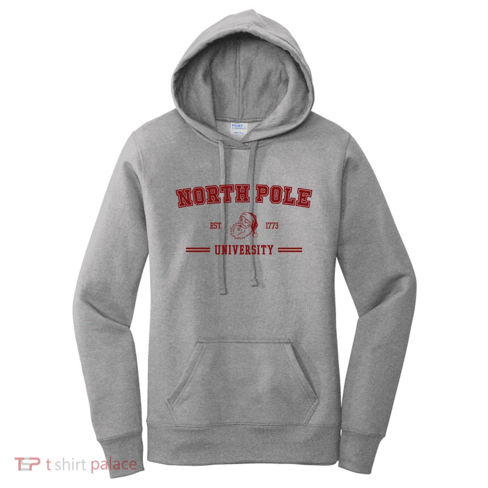 North Pole University Est 1773 Christmas Women's Hoodie