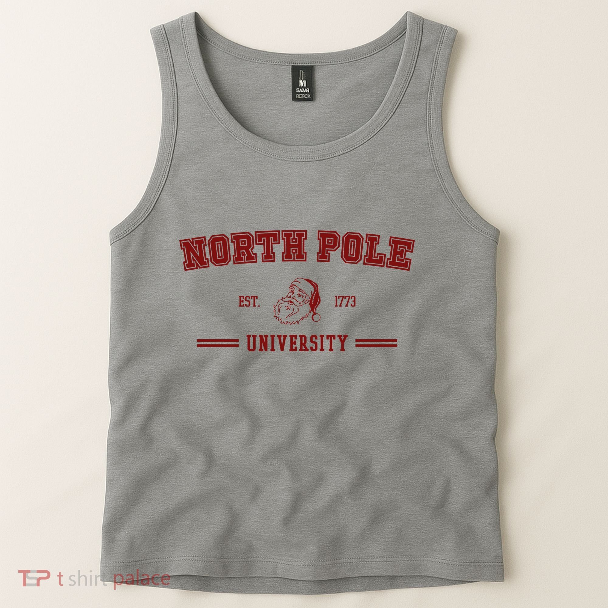 North Pole University Est 1773 Christmas Tank Top