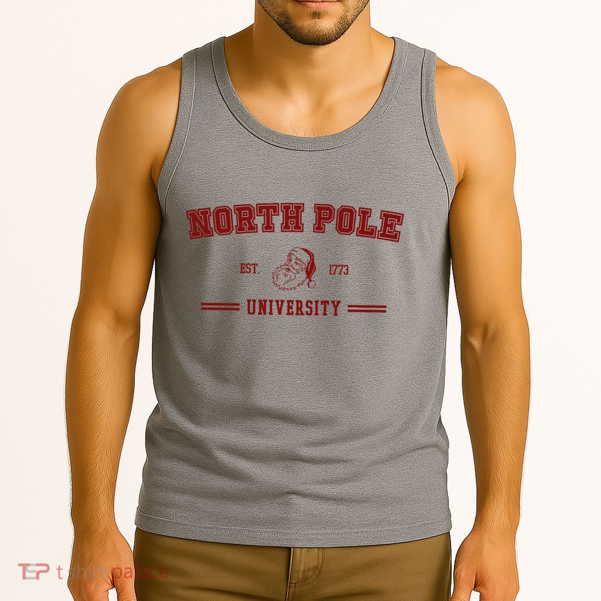 North Pole University Est 1773 Christmas Tank Top