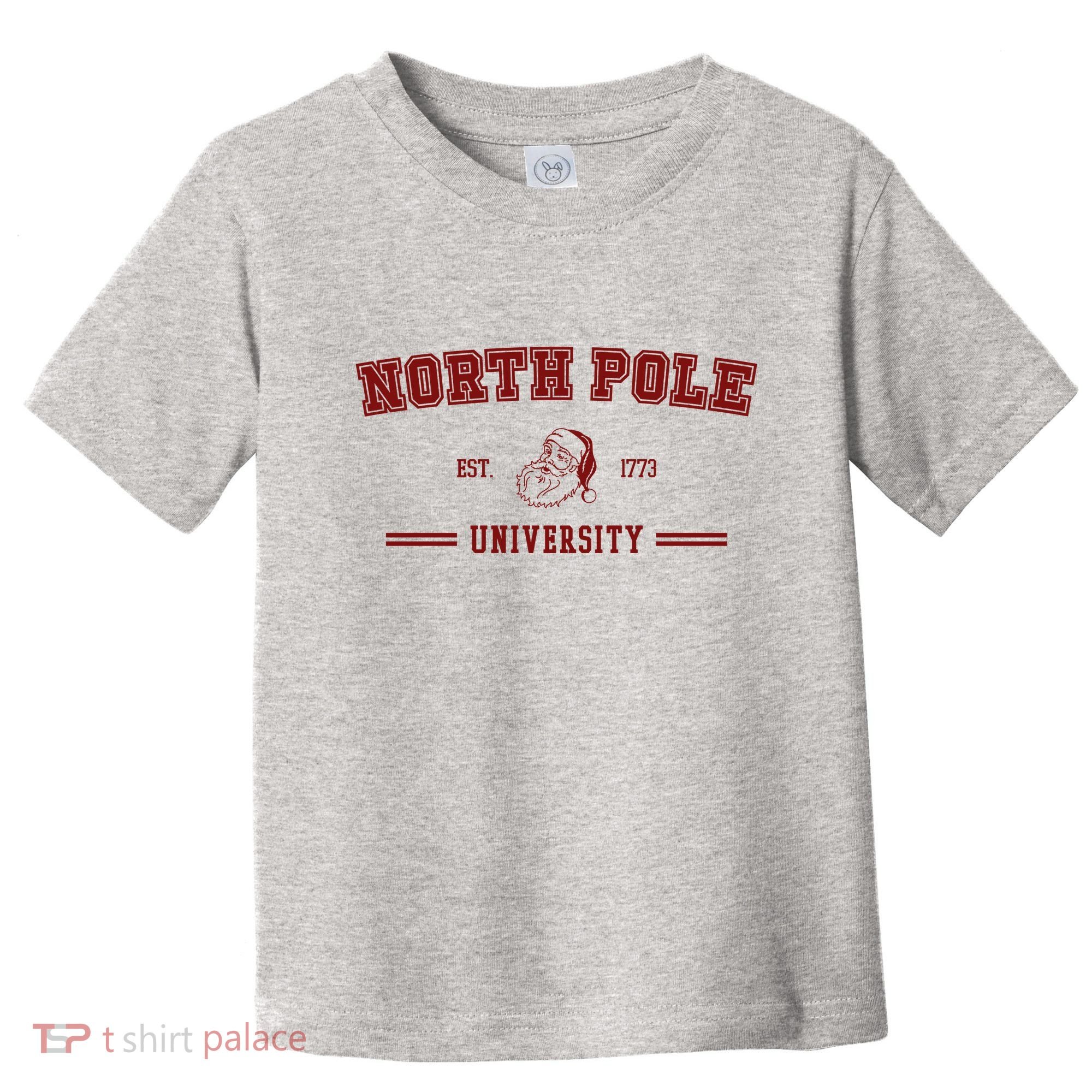 North Pole University Est 1773 Christmas Toddler T-Shirt