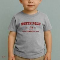 North Pole University Est 1773 Christmas Toddler T-Shirt thumb 2