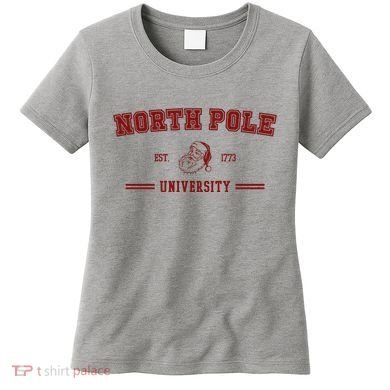 North Pole University Est 1773 Christmas Women's T-Shirt