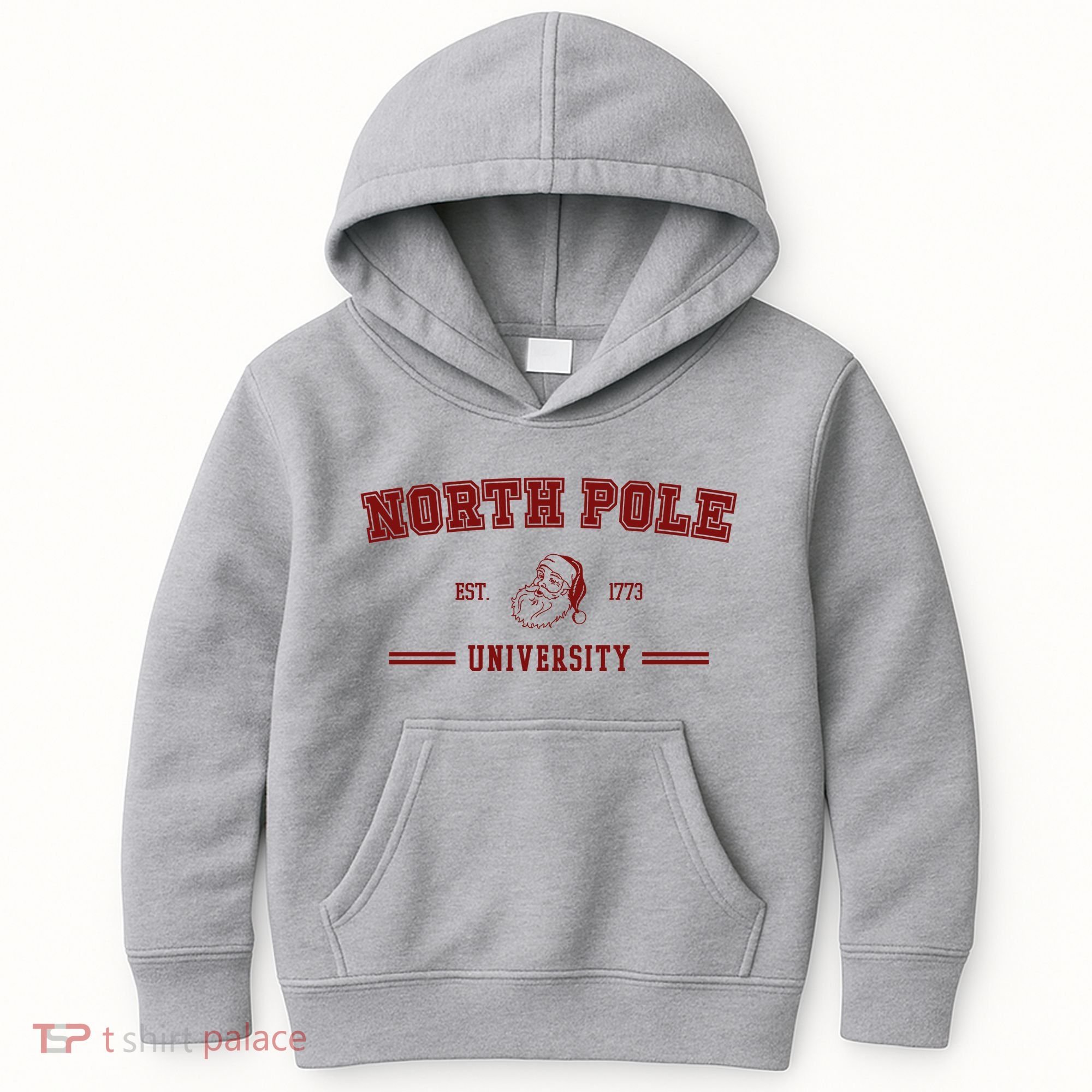North Pole University Est 1773 Christmas Kids Hoodie