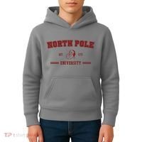 North Pole University Est 1773 Christmas Kids Hoodie thumb 4