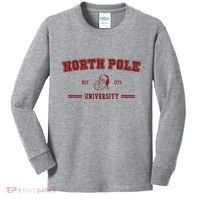 North Pole University Est 1773 Christmas Kids Long Sleeve Shirt thumb 0