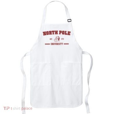 North Pole University Est 1773 Christmas Apron