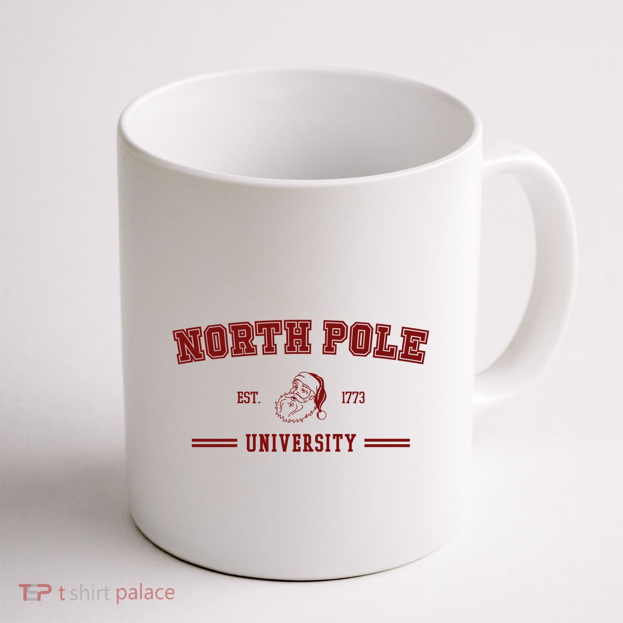 North Pole University Est 1773 Christmas Coffee Mug